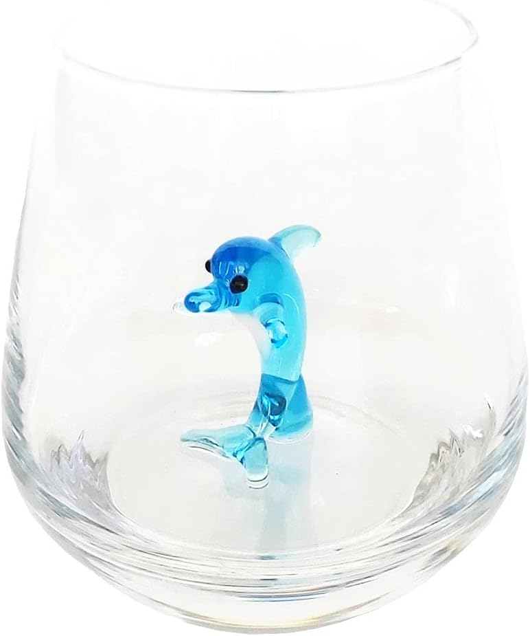 Handblown Glassware with Hidden Figures - Unique Gift