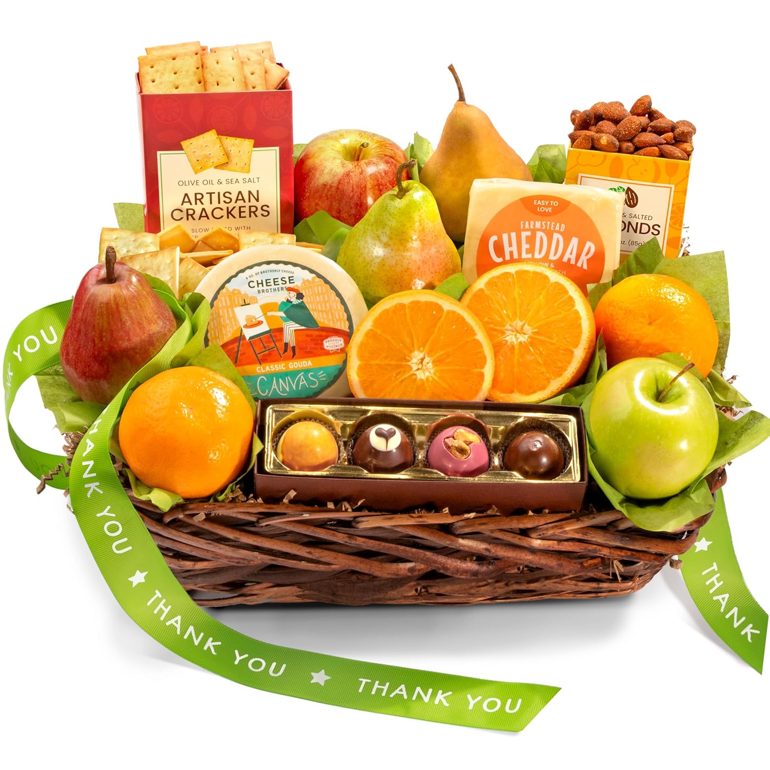 Deluxe Fruit & Gourmet Gift Basket