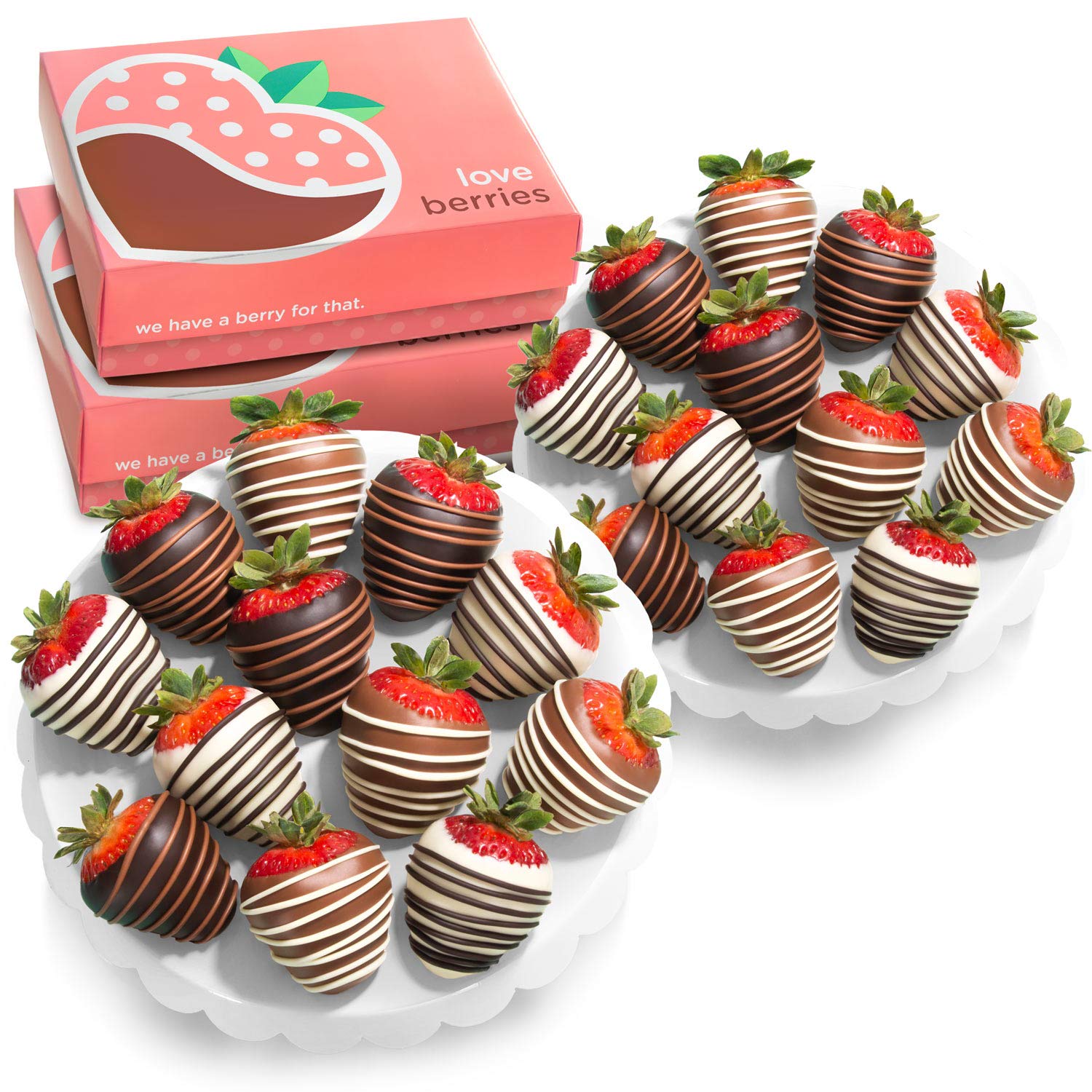 24 Assorted Chocolate Covered Strawberries