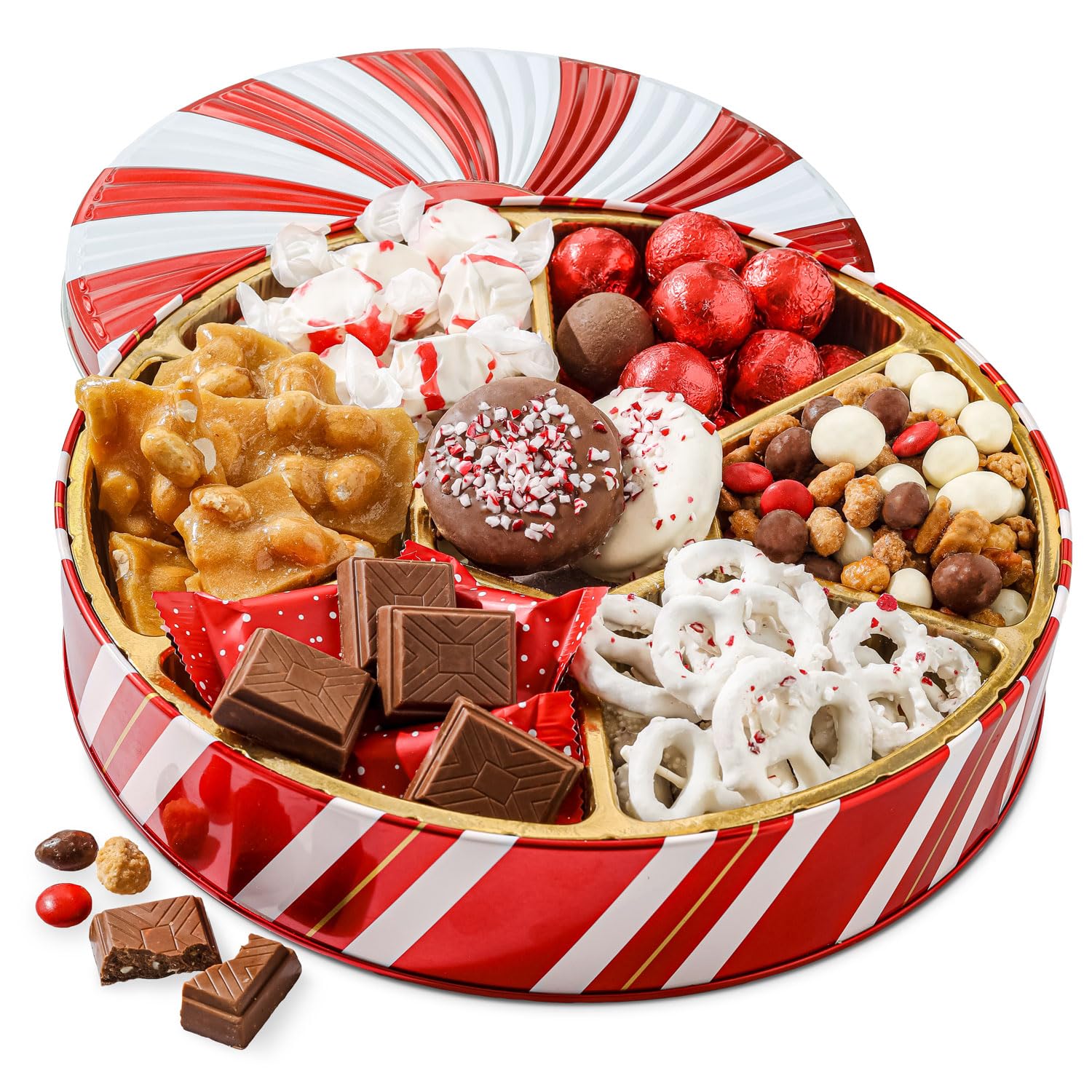 BONNIE AND POP Holiday Gift Basket - Chocolate & Nut Assortment