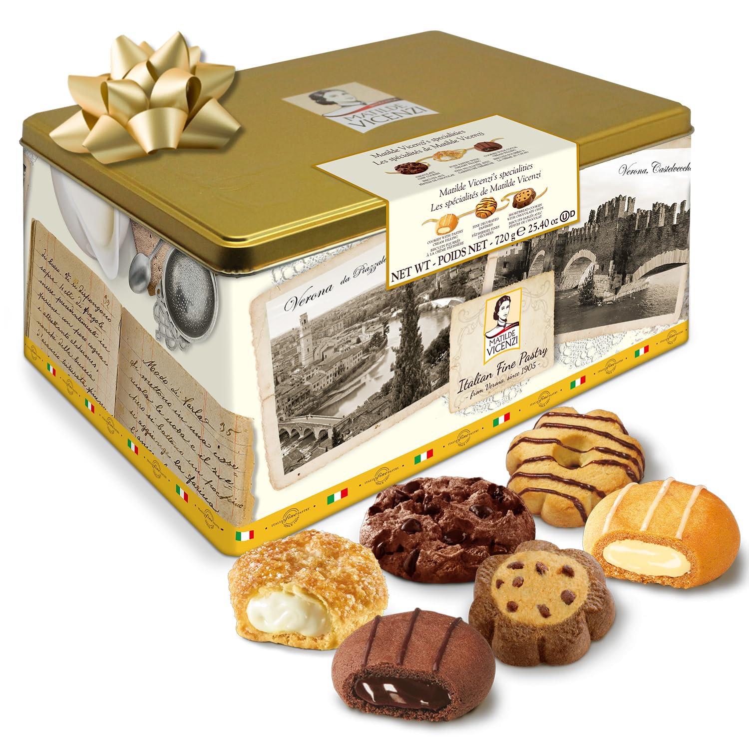 Matilde Vicenzi Italian Cookie Gift Tin - 920g